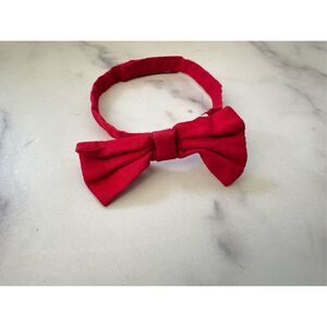 Boys newborn baby red bow tie cotton classic splash of color